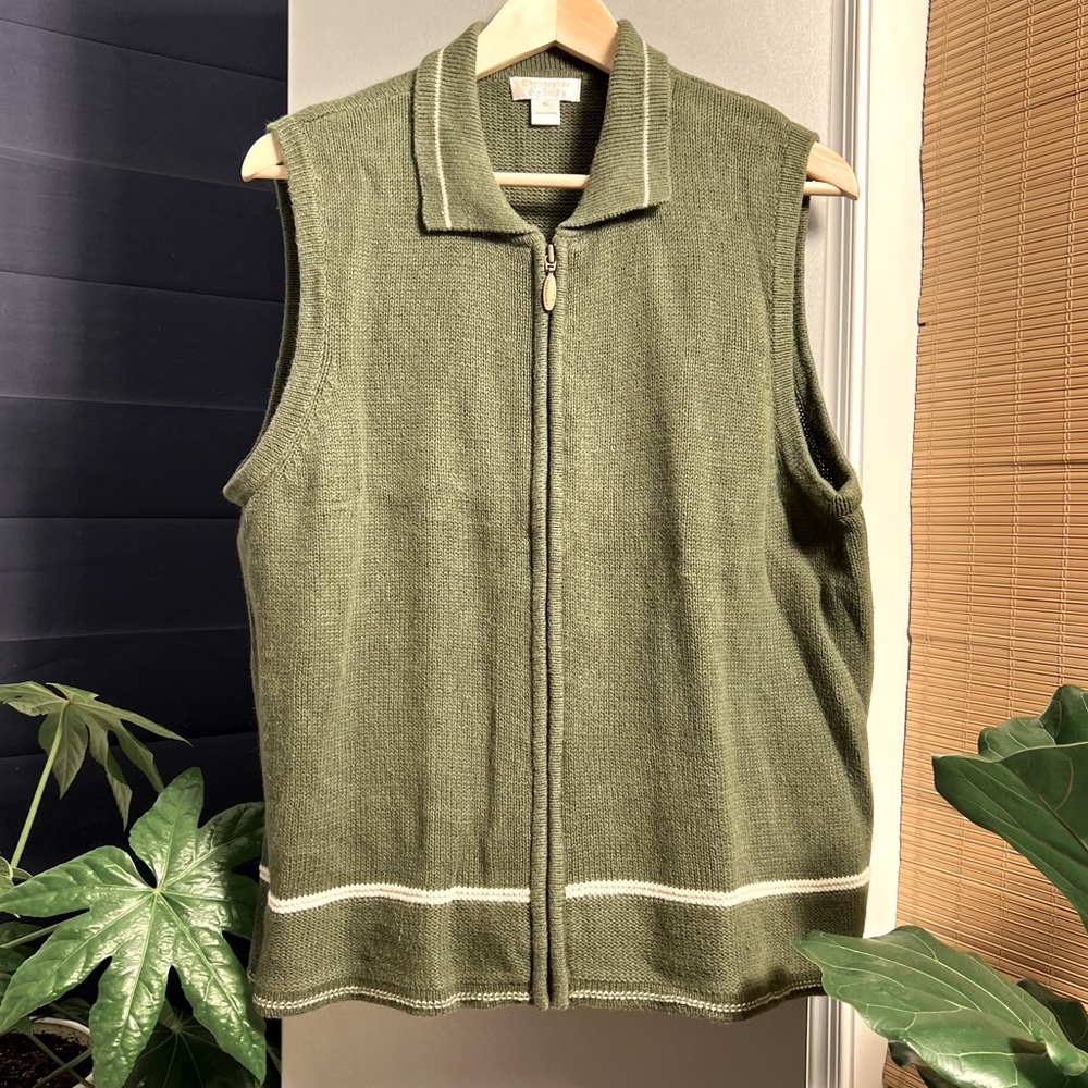 Zip-front Sweater Vest